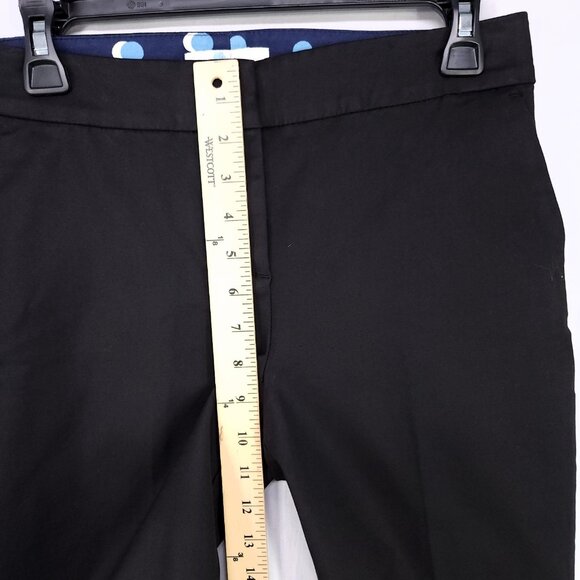 Boden Dress Pants Womens 6 Regular Straight Leg Pockets Slit Hem Black - Picture 8 of 15